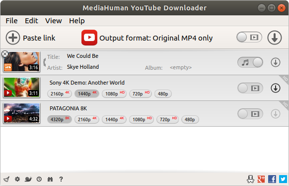 YouTube Downloader Ubuntu Screenshot